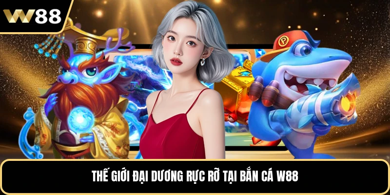 Thế giới đại dương rực rỡ tại bắn cá W88